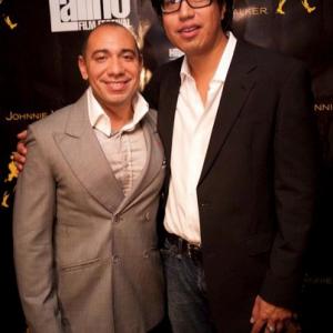 Gabriel Rivera and NYLIFF Festival Director Calixto Chinchilla