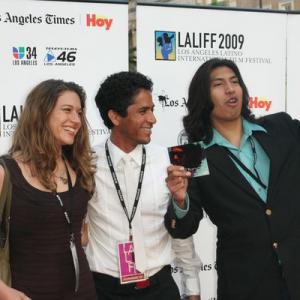 Gabriel Rivera, Adan Avalos, and Ilana Lapid on the Red Carpet. Graumann's Chinese Theater.