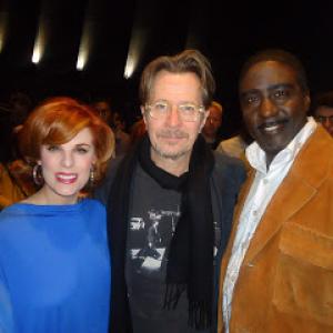 Kat Kramer Gary Oldman and Idrees Degas appearing at The Archlight Theatre HollywoodCA