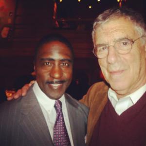 Actors Idrees Degas and Elliot Gould appearing at The Vibrato Jazz club Bel-Air, CA