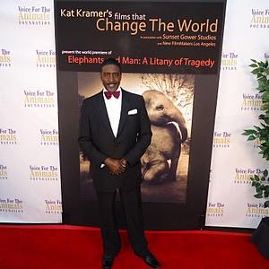 Actor Idrees Degas appearing at Kat Kramers films that Changed The World Sunset Gower Studio Hollywood CA