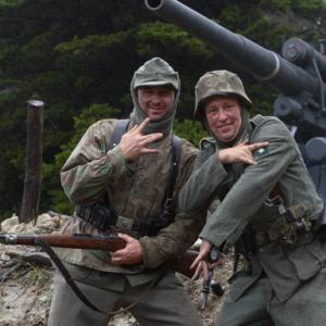 Brothers War 2009 Charles Golff (left) Lance Miccio( right) Flashing Wehrmacht signs