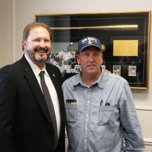 Senator Randy Bass and Director Lance Miccio at Oklahoma State Capitol