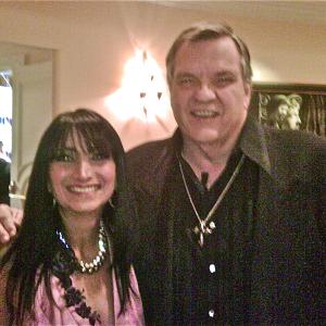 Liza KumjianSmith with Meatloaf at the Oscar Party for Bold Films