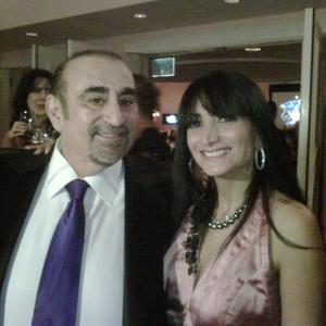 Liza KumjianSmith with Kenny Davitian at the Oscar Party for Bold Films