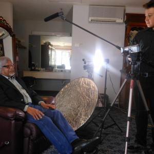 Interviewing Arun Gandhi for 