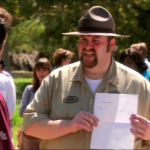 Ranger Patrick Ben Zelevansky questions the validity of Ron Swansons Nick Offerman permit on Parks and Recreation