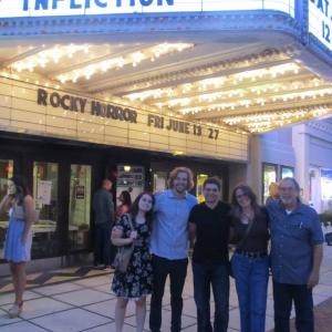 Jack Thomas Smith, Luna Del Rio, actor Elliott Armstrong, Jennifer Del Rio, and Pat Del Rio at the Infliction Norfolk, VA screening (2014)