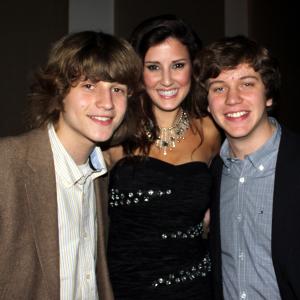 Andrew Williams and Ryan Williams with Zoe Myers at the premiere of her new music video Destiny Knows My Name Atlanta Ga