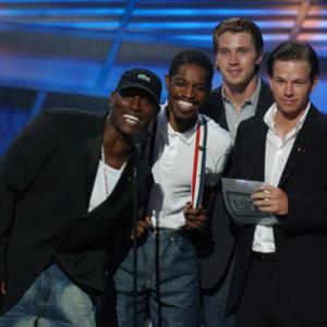 Mark Wahlberg, André Benjamin, Tyrese Gibson and Garrett Hedlund at event of ESPY Awards (2005)