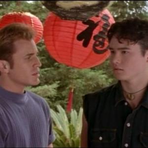 Still of Johnny Yong Bosch and David Yost in Mighty Morphin Power Rangers 1993