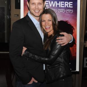 Jeremy O'Keefe and Melissa Claire Egan arrive at the opening night of Somewhere Slow in Los Angeles