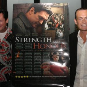 Mark Mahon and Michael Madsen at the New York International Film Festival Mark Mahon took the Best Feature and Best Directorial Debut for STRENGTH AND HONOUR and Michael Madsen too the Best Actor award