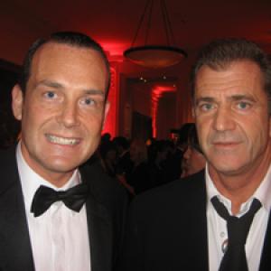 Mark Mahon and Mel Gibson at the IFTAs