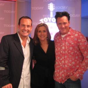 Mark Mahon Meredith Vieira and Michael Madsen on the TODAY show in New York