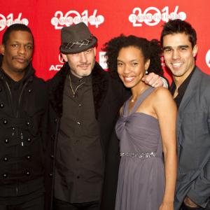 Barron Claiborne, John D. Harkrider, Lynn Hill, and Jorge Luna Premiere of All the Beautiful Things at the 2014 Sundance Film Festival. January 2014.