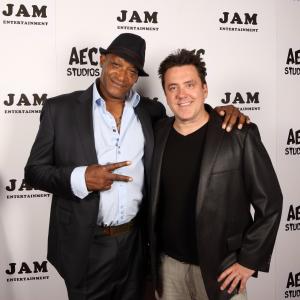 Actor Tony Todd and Director Brian McCulley at the premiere of DRIVEN.
