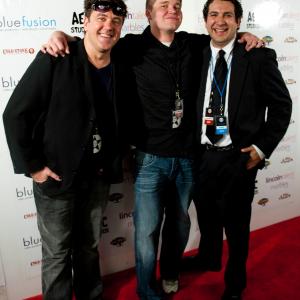 Brian McCulley, Cayce Brown and John Crockett on the Red carpet at the Film Festival of Colorado (2011)