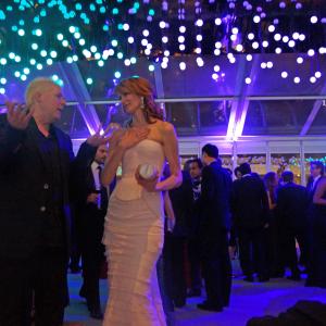 Mark Rooney and Laura Dern at the 2014 Vanity Fair Oscar party. In attendance with their fathers Bruce Dern and Mickey Rooney.
