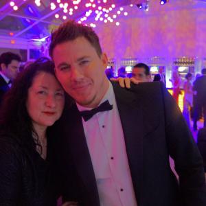 Channing Tatum and Charlene Rooney at the 2014 Vanity Fair Oscar party