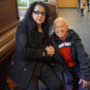 Mickey Rooney and daughterinlaw Charlene Rooney on the set of Night at the Museum 3 Vancouver