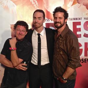 David Polcino (Producer-Lovesick Fool) with David Banks (Actor-CUT!) and David Rountree (Director-CUT!) at the Hollywood Elevator Magazine Dress the Night Event in Los Angeles