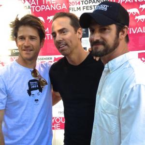 Chris Moir, David Banks, and David Rountree at the 2014 Topanga Canyon Film Festival