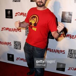 LOS ANGELES CA  MARCH 18 ActorDirector David Rountree attends Zombeavers  Los Angeles Premiere at The Theater at The Ace Hotel on March 18 2015 in Los Angeles California Photo by Justin BakerWireImage