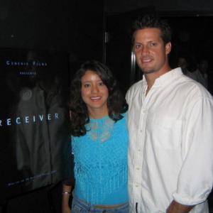 David Rountree and Rosie Garcia at the premier for The Receiver