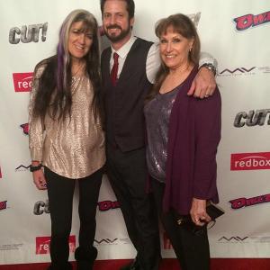 Emmy Winner Solange S Schwalbe MPSE Director David Rountree and Christina Horgan MPSE at the CUT! Premiere