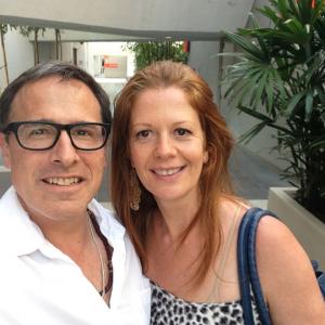 David O Russell with Jennifer HowardKessler on location in LA for the Balance Documentary Shoot July 2013