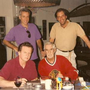 Marc Levin, Timothy Leary, Henri Kessler and Richard Stratton @ Timothy Leary's Home in Beverly Hills (1995)