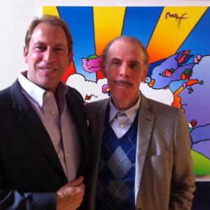 Henri M Kessler with legendary artist Peter Max at his studio in NYC 2012