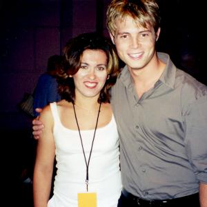 Farnaz Samiinia and Justin Torkildsen at The Bold And The Beautiful party 2003