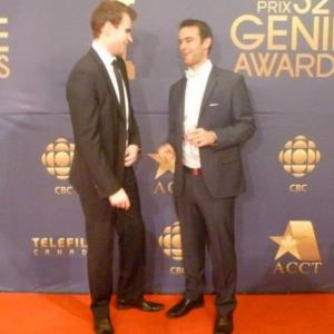 Jordan Duarte and Ryan Knight at the 32nd Annual Genie Awards