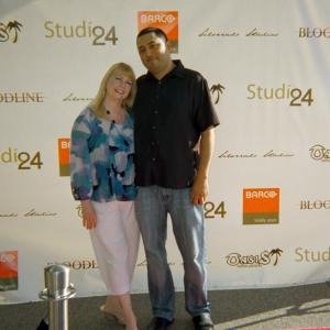 Filmmaker Jill Marie McMurray and Cinematographer John Alexander Jimenez at the Bloodline premiere June 24 2011