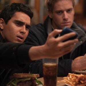 Still of Max Minghella and Armie Hammer in The Social Network 2010