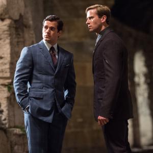 Still of Henry Cavill and Armie Hammer in Snipas is UNCLE 2015