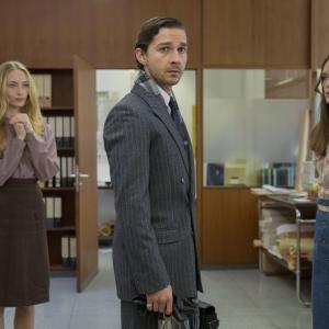 Still of Shia LaBeouf, Felicity Gilbert and Stacy Martin in Nimfomane (2013)