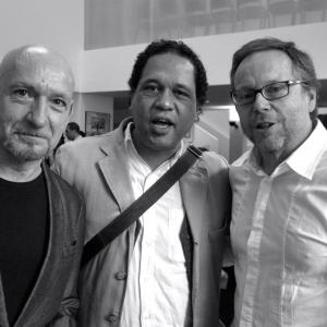 L-R: Sir Ben Kingsley (GHANDI, SEXY BEAST) Tontxi Vazquez, Fernando Meirelles (CITY OF GOD, 360, THE CONSTANT GARDENER)@BAFTA, London, UK