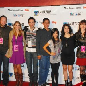 With cast and crew at LALIFF Film Festival Premier of La Guerrera