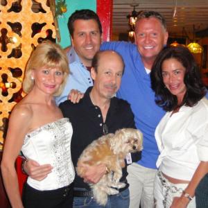 Julia Gayle CEO HappyEvents, Robert Gordon Spencer, Barton Goldsmith LA Radio Personality, Best-Selling Author and psychotherapist and syndicated columnist and Claudia Wells, Back To The Future, & John Johnston Producer, Talk Show Host, & Friend.