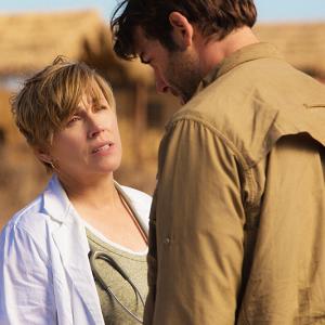 Still of Bess Armstrong and James Wolk in Zoo 2015