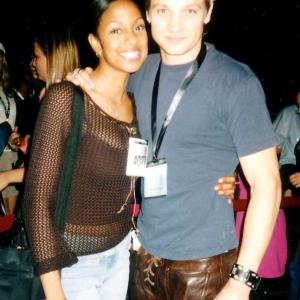 JaNae Armogan and Jeremy Renner in LA for IMTA International Modeling and Talent Association