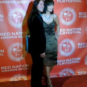 CarlaRae and Rick Mora presenters Red Nation Film Awards 2013