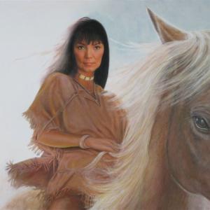 Official Oil Painting of Carla-Rae by Artist Dennis Linn of Rapid City, South Dakota