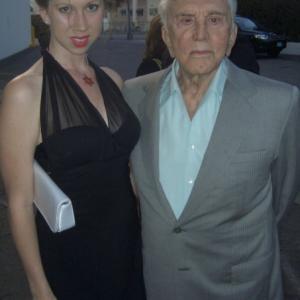 Katie with Kirk Douglas Israeli Film Festival Gala Beverly Hilton