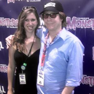 Katie Johnson and Bill Mumy promoting Project 12 at The Roswell CosmicCon and Film Festival