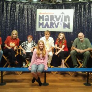Annabelle Roberts and the cast of the Nickelodeon show Marvin Marvin