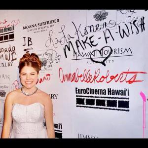 Annabelle Roberts at the 5th annual Eurocinema/Hawaii International Film Festival awards.